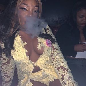 Miss Guided soft yellow lace blazer and shorts set